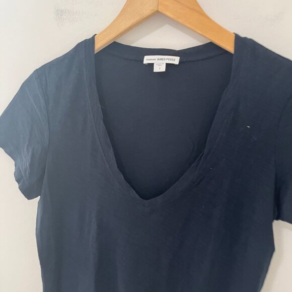 Standard James Perse dark navy blue Short Sleeve Tee Size 1 - Picture 2 of 6
